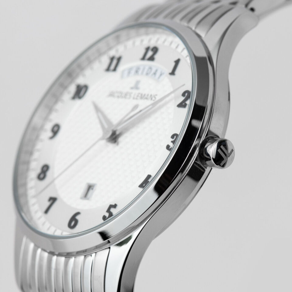 Jacques Lemans London 1-2193P Quartz Çelik Gri 40 mm Erkek Kol Saati