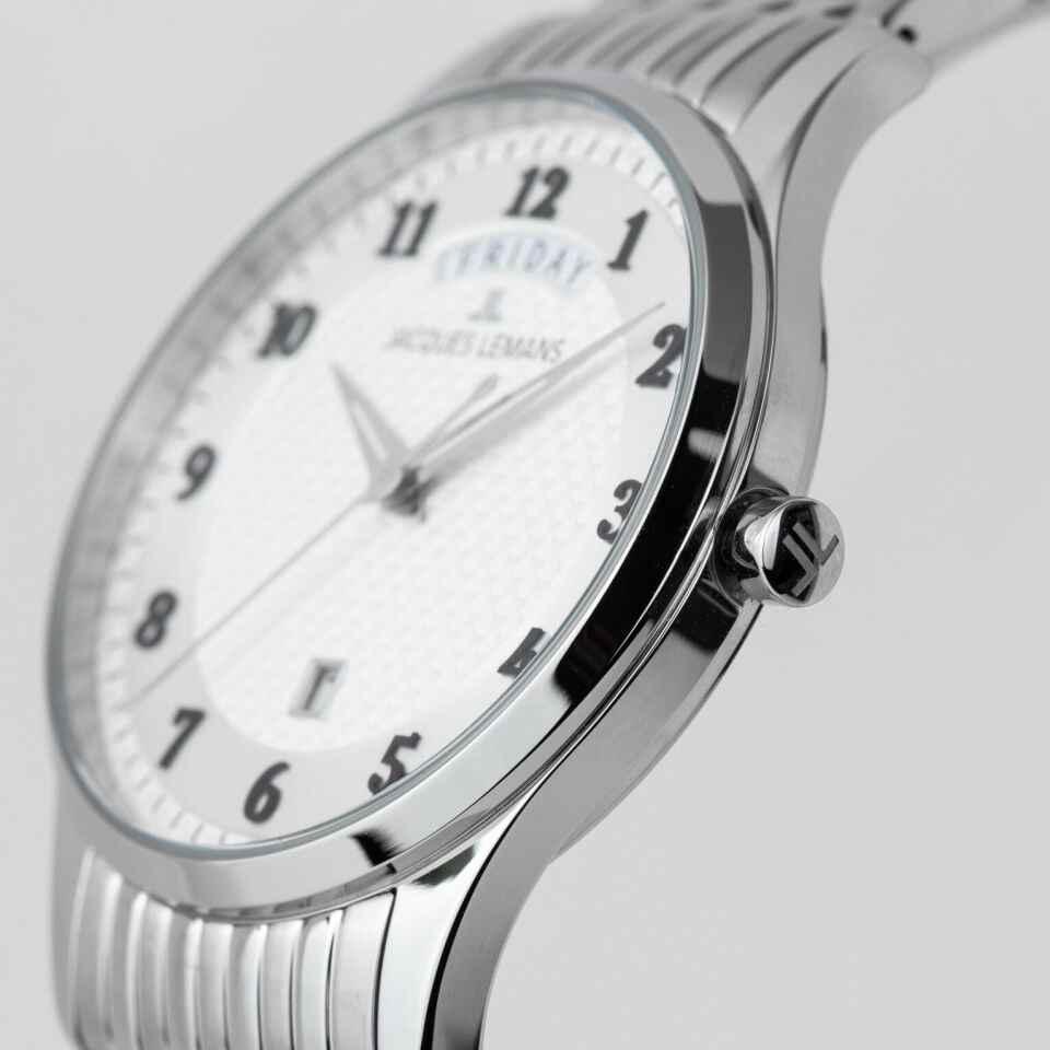 Jacques Lemans London 1-2193P Quartz Çelik Gri 40 mm Erkek Kol Saati