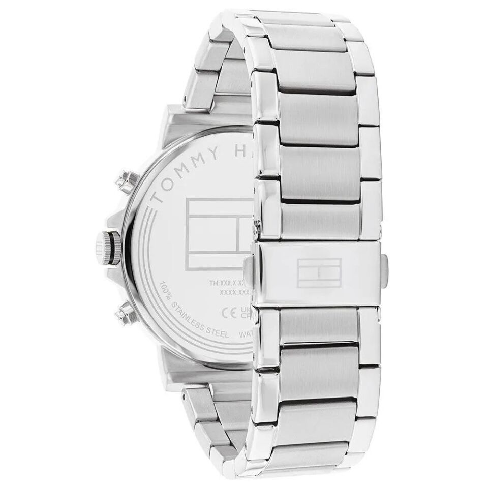 Tommy Hilfiger TH1710667 Quartz Çelik Gri Siyah Kadran 44 mm Erkek Kol Saati