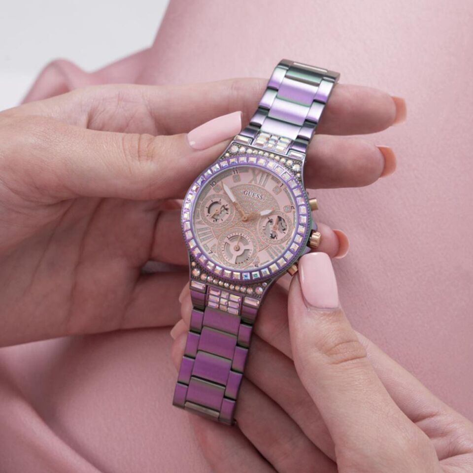 Guess GUGW0320L4 Quartz Çelik Mor Pembe Kadran 36 mm Kadın Kol Saati