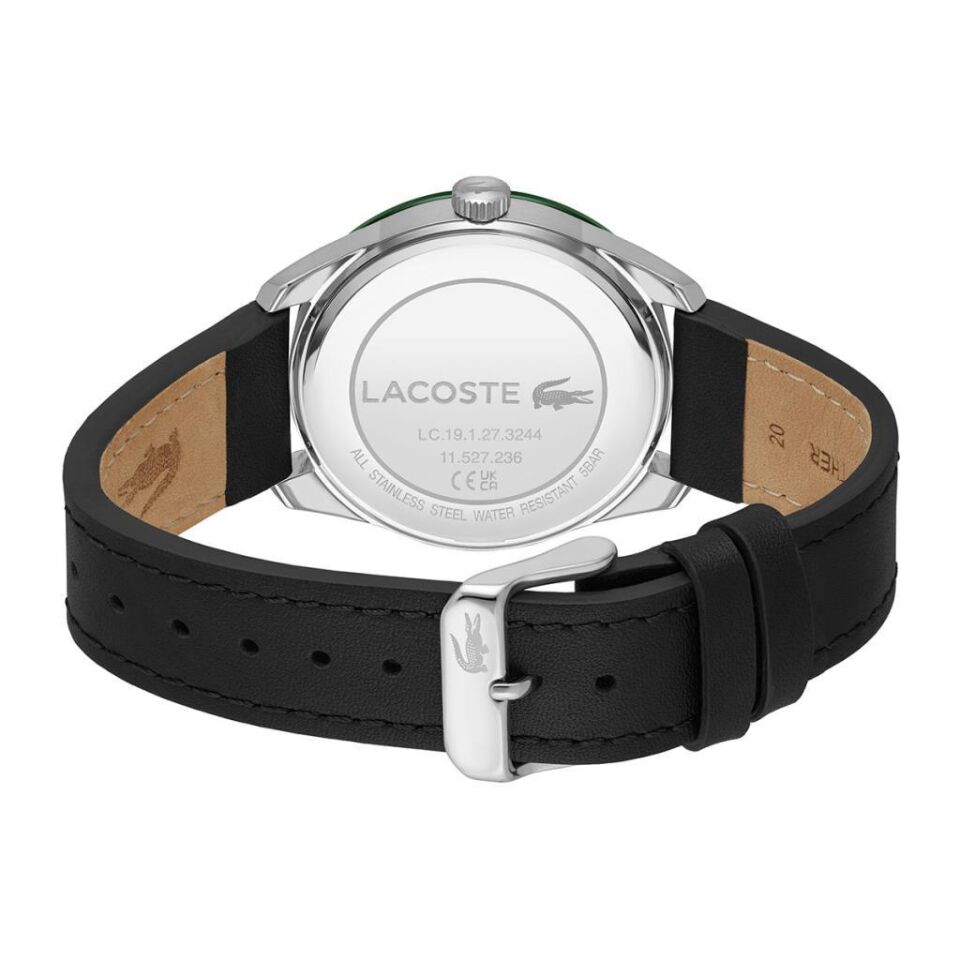 Lacoste 2011292 Quartz Deri Siyah Yeşil Kadran 40 mm Erkek Kol Saati