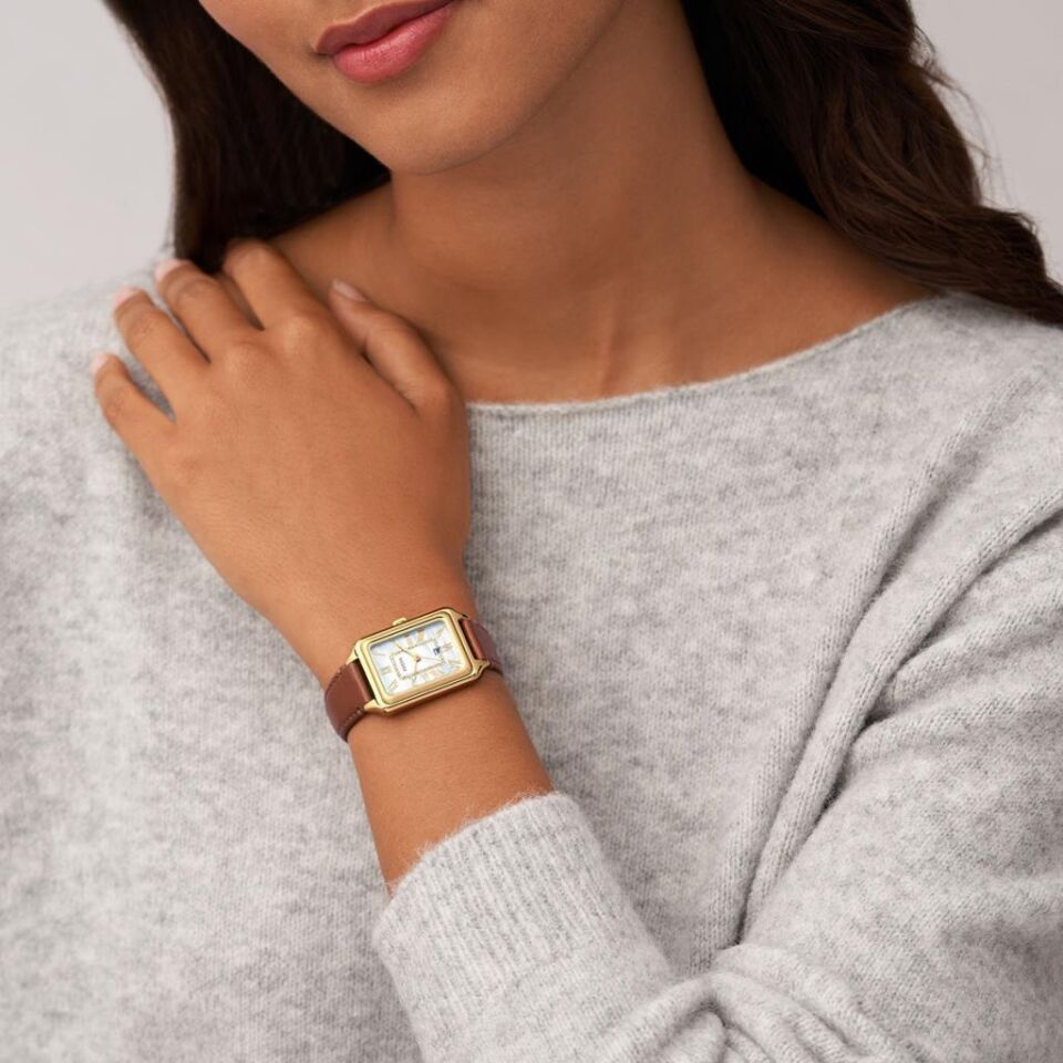 Fossil FES5307 Quartz Deri Açık Kahverengi 26 mm Kadın Kol Saati