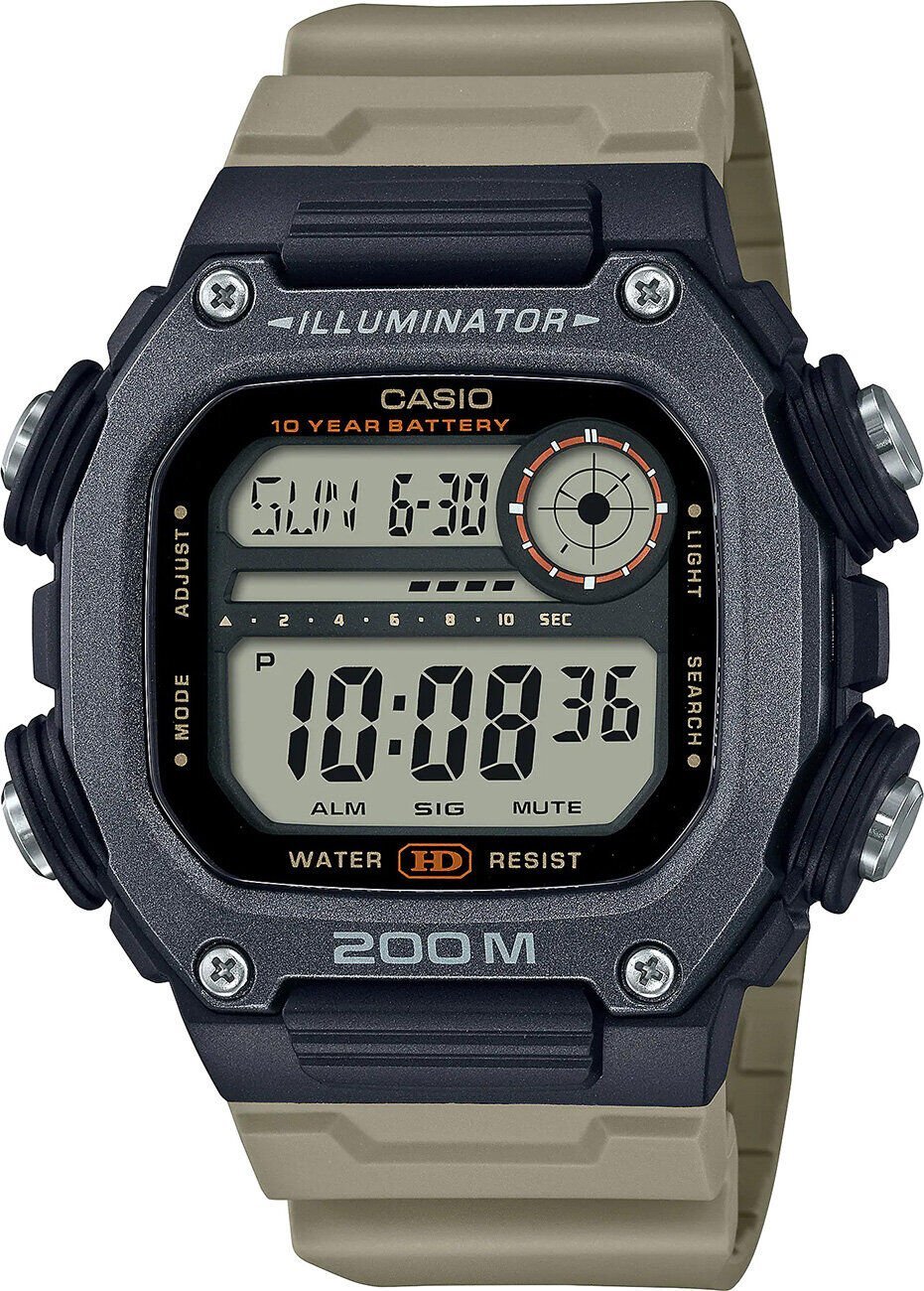 Casio DW-291HX-5AVDF Quartz Dijital Silikon Kahve 20 ATM 50 mm Erkek Kol Saati