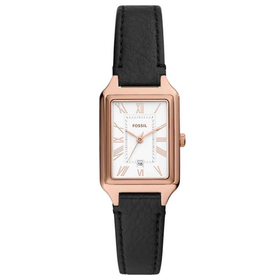 Fossil FES5310 Quartz Dikdörtgen Kasa Deri Siyah 23 mm Kadın Kol Saati