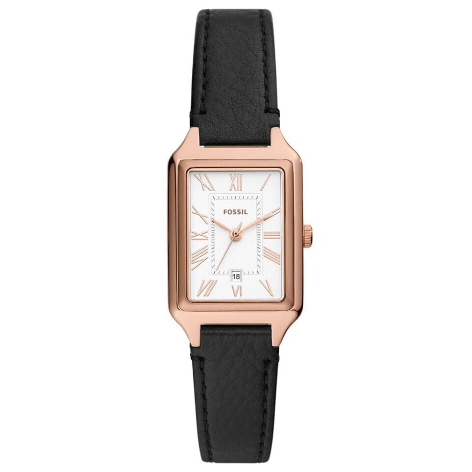 Fossil FES5310 Quartz Dikdörtgen Kasa Deri Siyah 23 mm Kadın Kol Saati