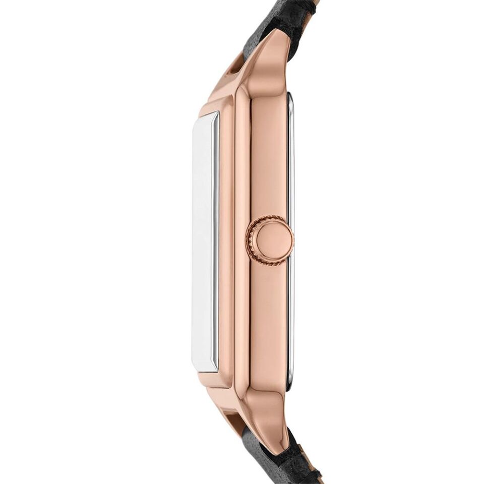 Fossil FES5310 Quartz Dikdörtgen Kasa Deri Siyah 23 mm Kadın Kol Saati