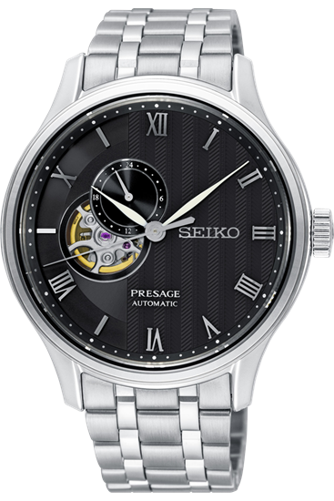 Seiko Presage SSA377J1 Otomatik Çelik Gri Siyah Kadran 42 mm Erkek Kol Saati
