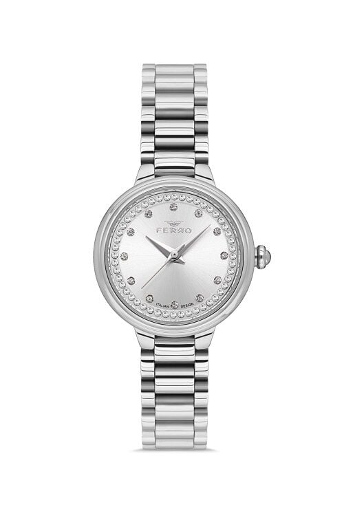Ferro FL21493A-A Quartz Çelik Gri 28 mm Kadın Kol Saati