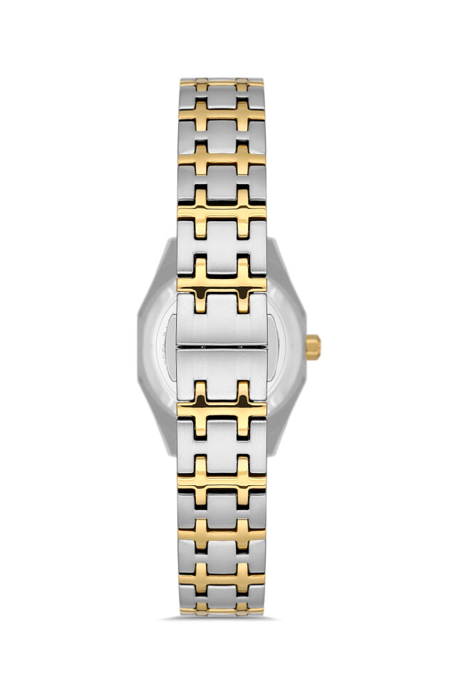 Ferro FL43019A-D Quartz Çelik Altın Gri Beyaz Kadran 26 mm Kadın Kol Saati