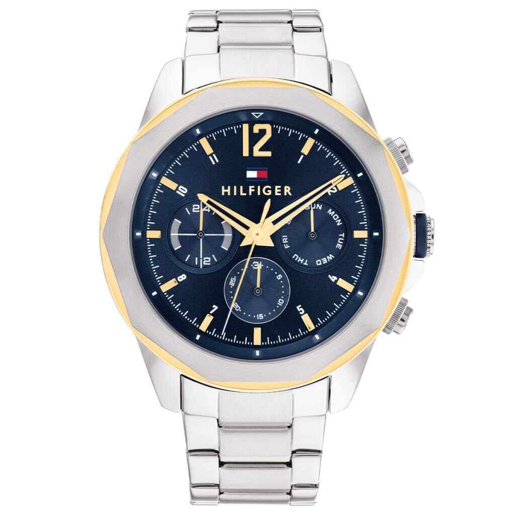 Tommy Hilfiger TH1792059 Çelik Metalik Gri Lacivert Kadran 46 mm Erkek Kol Saati