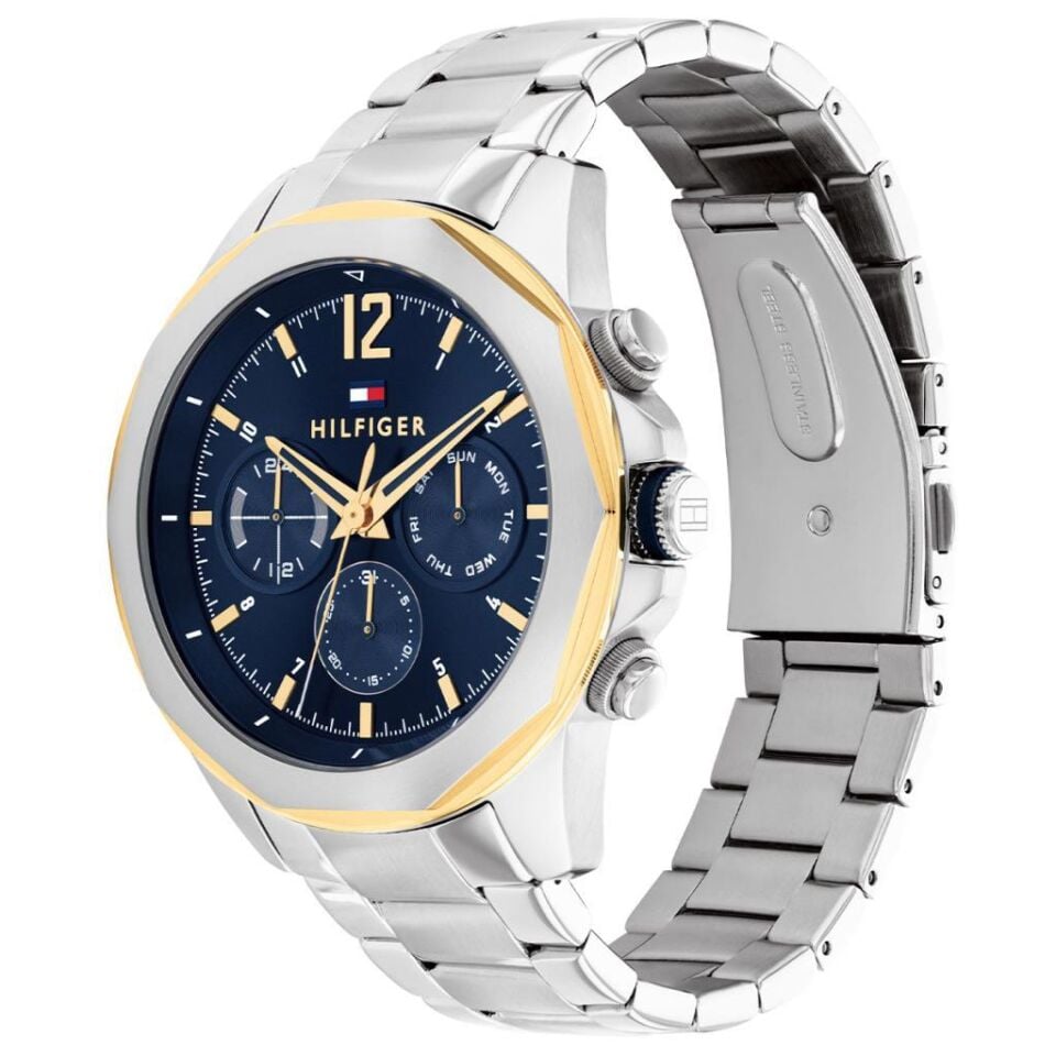 Tommy Hilfiger TH1792059 Çelik Metalik Gri Lacivert Kadran 46 mm Erkek Kol Saati