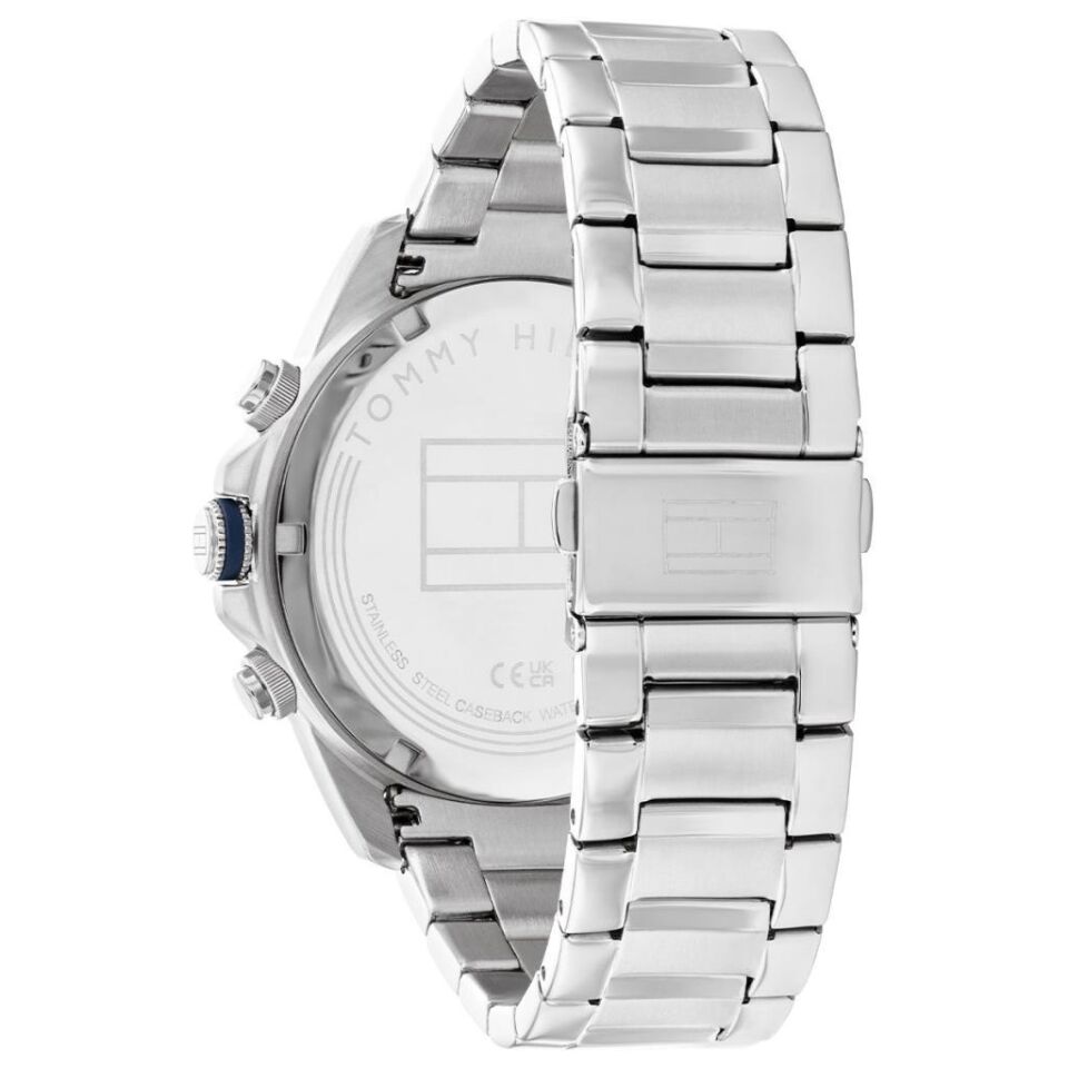 Tommy Hilfiger TH1792059 Çelik Metalik Gri Lacivert Kadran 46 mm Erkek Kol Saati