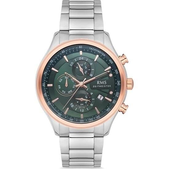 Grand Romanson GR.1.AG1323.06 Quartz Çelik Gri Yeşil Kadran 46 mm Erkek Kol Saati