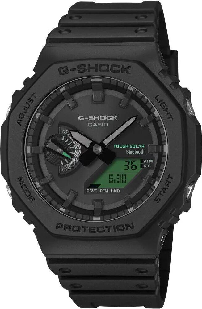 Casio GA-B2100BEG-1ADR Solar Silikon Siyah 10 ATM 45 mm Erkek Kol Saati