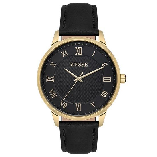 Wesse WWG208004 Quartz Deri Siyah 42 mm Erkek Kol Saati