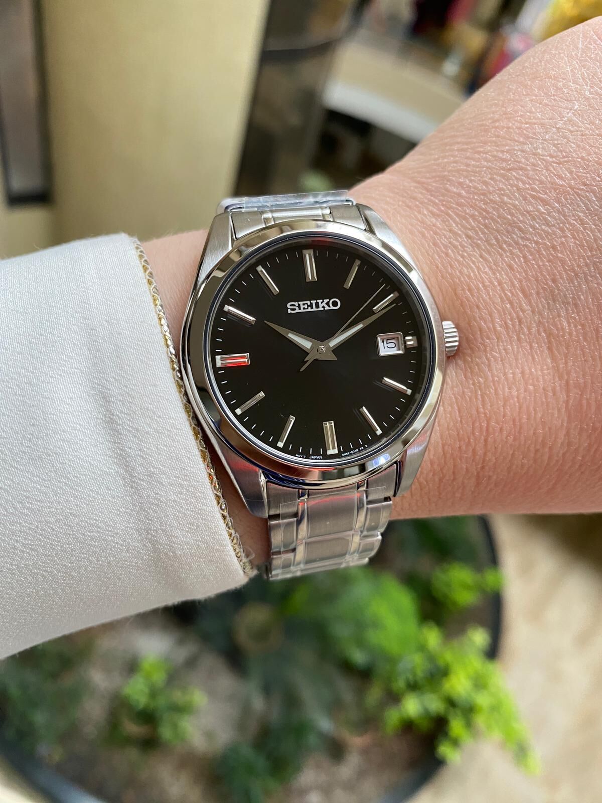 Seiko SUR311P Quartz Çelik Gri Siyah Kadran 40 mm Erkek Kol Saati