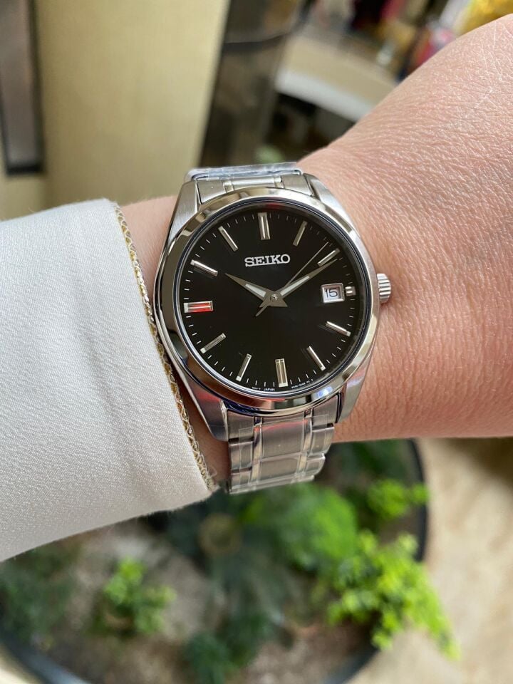 Seiko SUR311P Quartz Çelik Gri Siyah Kadran 40 mm Erkek Kol Saati