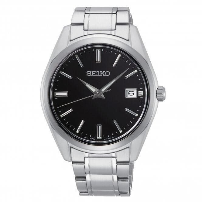 Seiko SUR311P Quartz Çelik Gri Siyah Kadran 40 mm Erkek Kol Saati