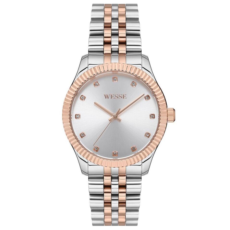 Wesse WWL108801 36 mm Rose Gold / Metalik Gri Kadın Kol Saati