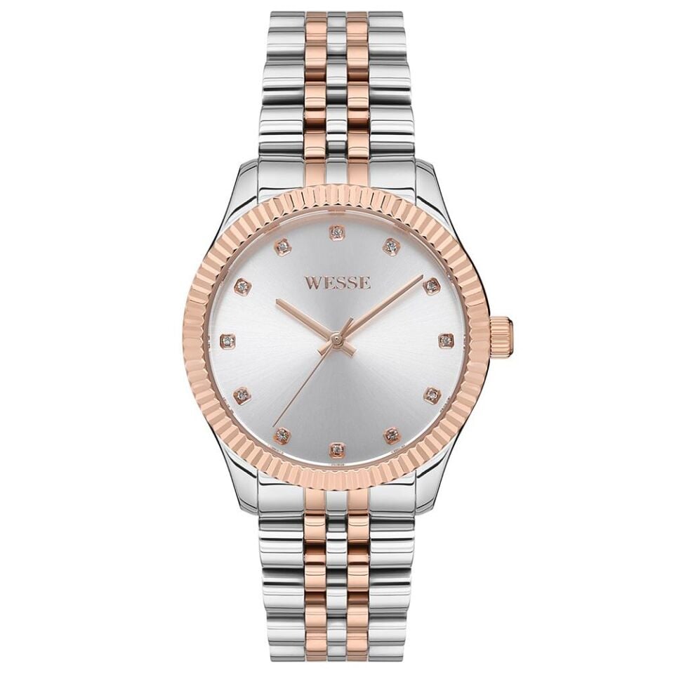 Wesse WWL108801 36 mm Rose Gold / Metalik Gri Kadın Kol Saati