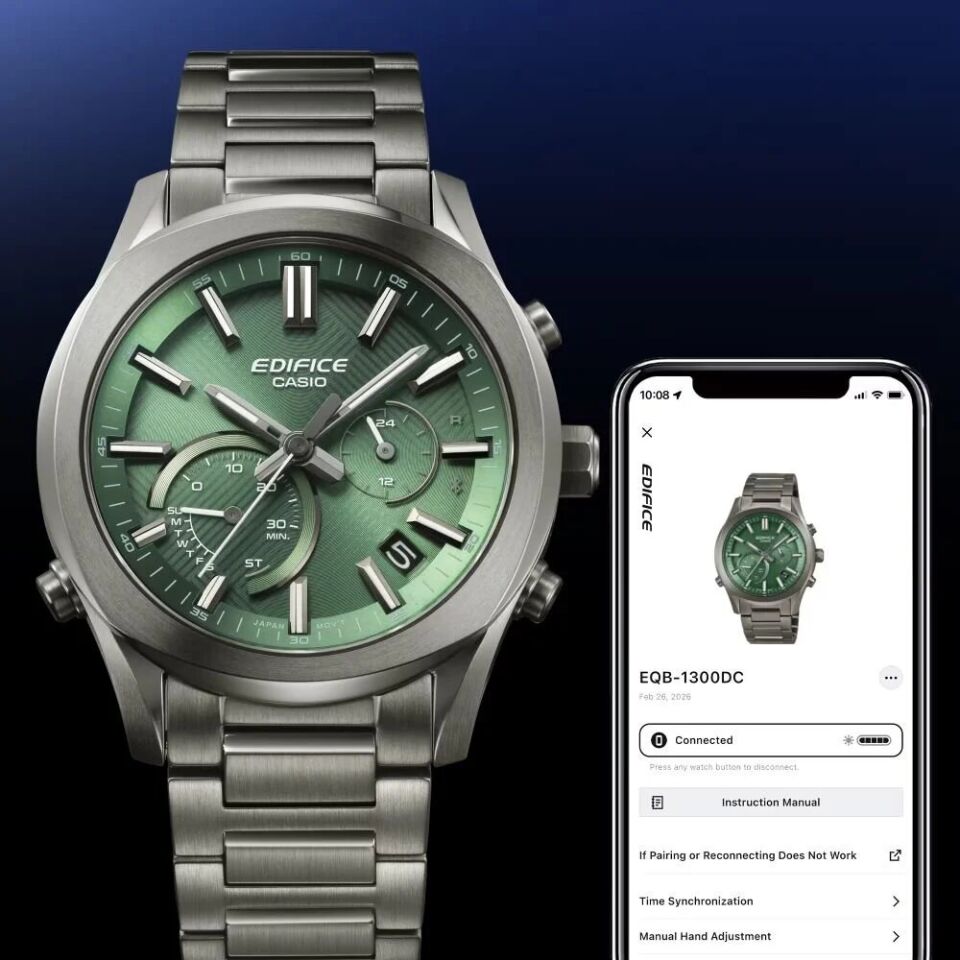 Casio Edifice EQB-1300D-5ADF Solar Çelik Gri Safir 10 ATM 40 mm Erkek Kol Saati