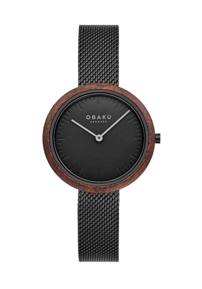 Obaku Denmark V245LXBBMB Quartz Hasır Safir Kristal 32 mm Kadın Kol Saati