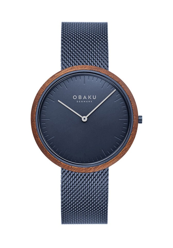 Obaku Denmark V245GXLLML Quartz Çelik Lacivert Safir Cam 40 mm Erkek Kol Saati
