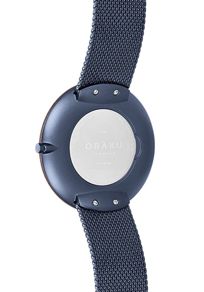 Obaku Denmark V245GXLLML Quartz Çelik Lacivert Safir Cam 40 mm Erkek Kol Saati