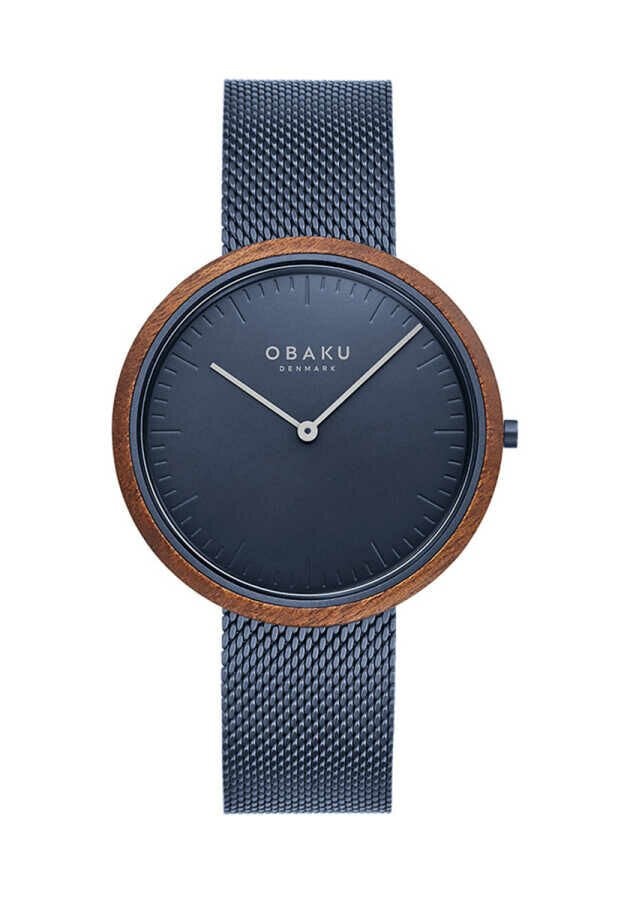 Obaku Denmark V245GXLLML Quartz Çelik Lacivert Safir Cam 40 mm Erkek Kol Saati