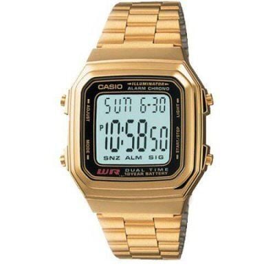 Casio A178WGA-1ADF Retro Quartz Dijital Altın Rengi 34 mm Erkek Kol Saati