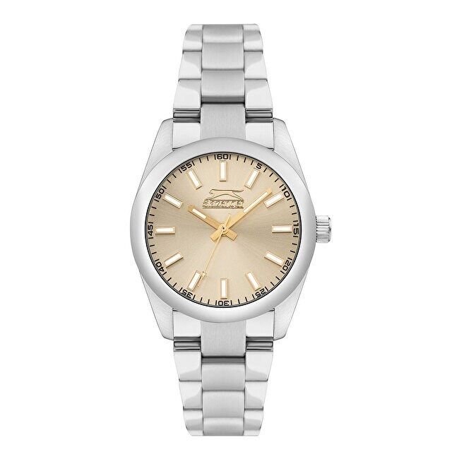 Slazenger SL.09.2276.3.06 Quartz Çelik Gri Krem 34 mm Kadın Kol Saati