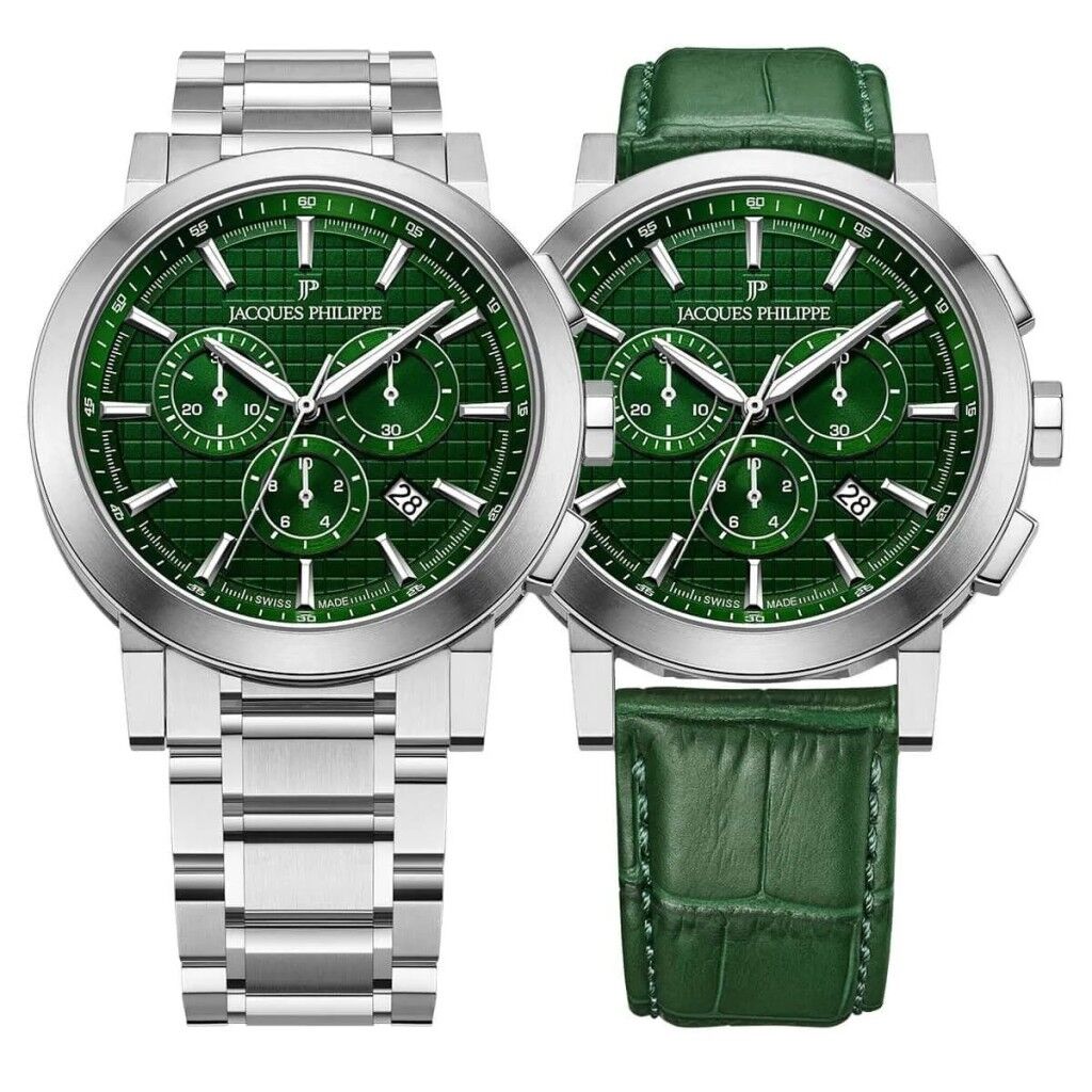 Jacques Philippe JPQGC1713X6XS Erkek Kol Saati ve Yedek Kordon