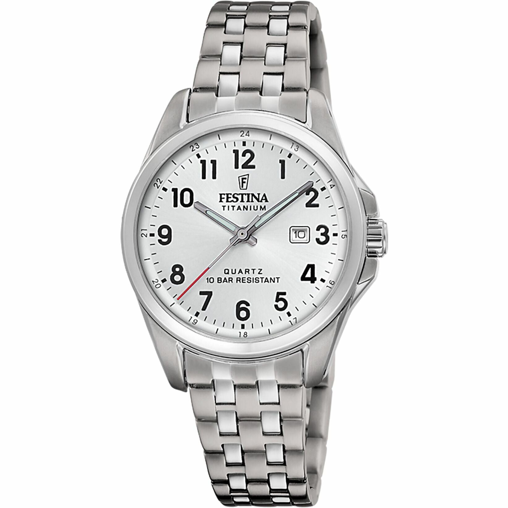 Festina F20697/1Quartz Titanyum Gri Beyaz Kadran 31 mm Kadın Kol Saati