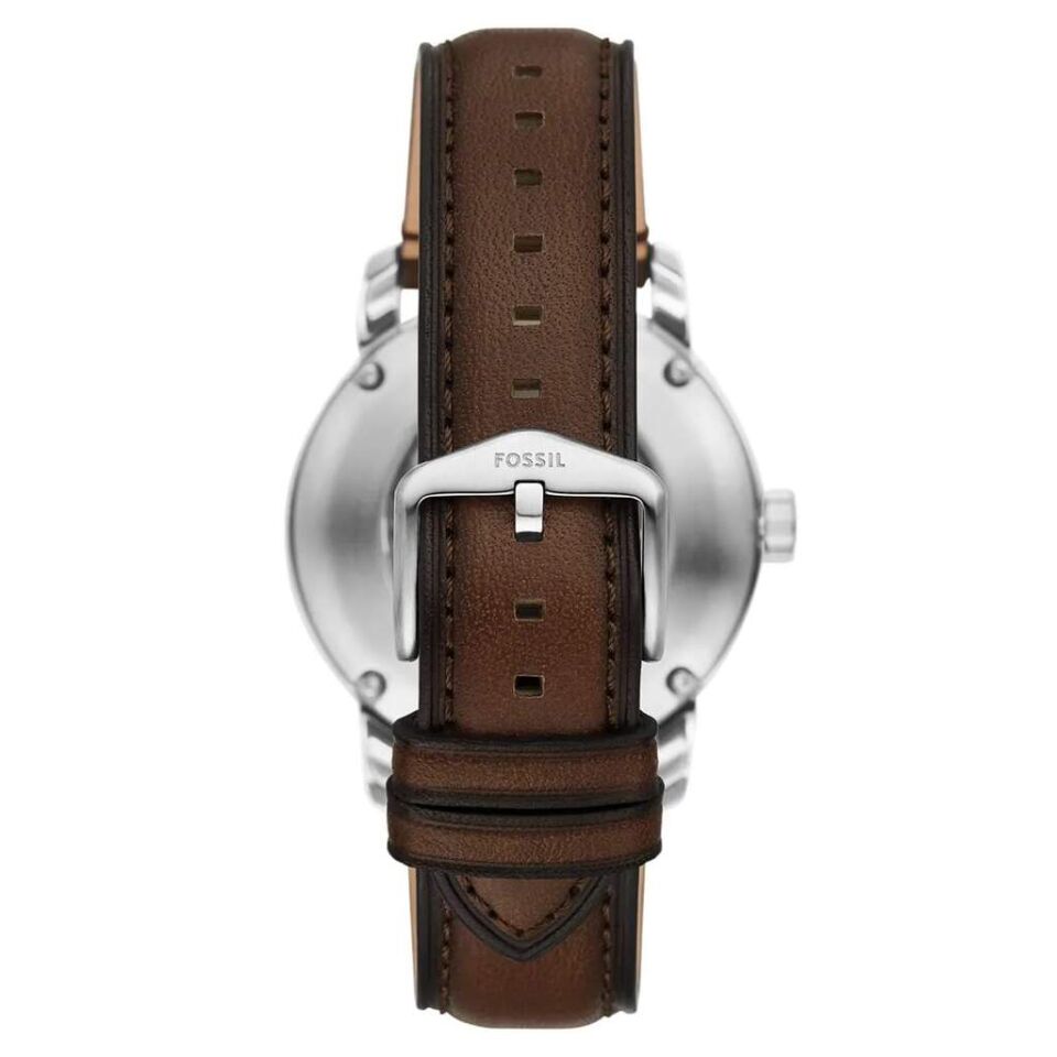 Fossil FME3264 Otomatik Deri Kahverengi Krem Kadran Safir Cam 43 mm Erkek Kol Saati