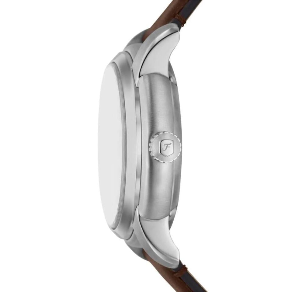 Fossil FME3264 Otomatik Deri Kahverengi Krem Kadran 43 mm Erkek Kol Saati