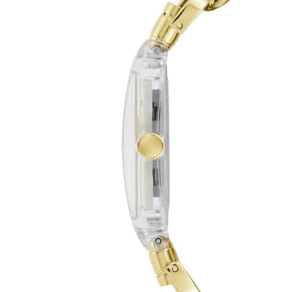 Guess GUGW0669L1 Quartz Çelik Altın Rengi Transparan Kasa  29 mmx38 mm Kadın Kol Saati