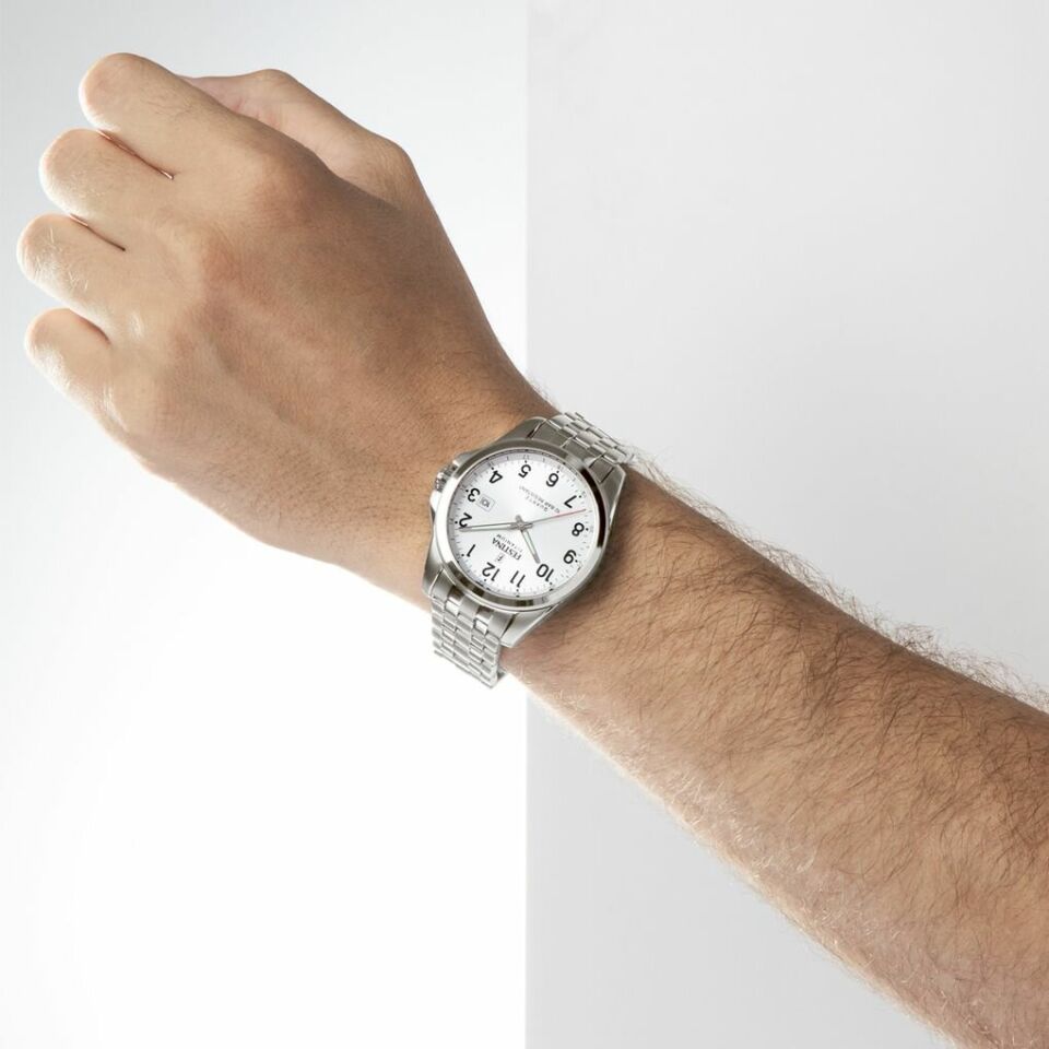 Festina F20696/1 Quartz Titanyum Gri Beyaz Kadran 41 mm Erkek Kol Saati
