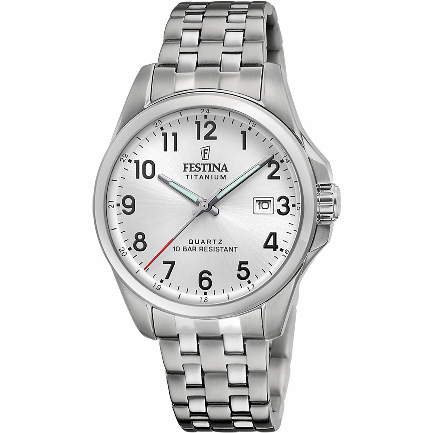 Festina F20696/1 Quartz Titanyum Gri Beyaz Kadran 41 mm Erkek Kol Saati