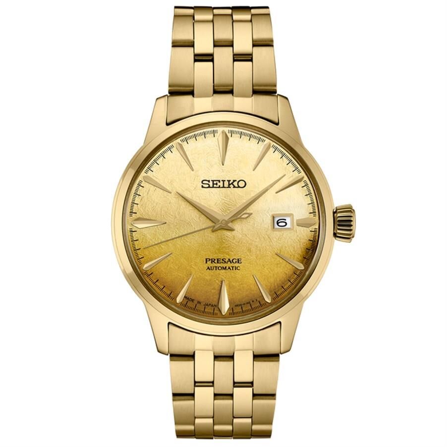 Seiko Presage SRPK46J 41 mm Çelik Gold 5 Atm Otomatik Erkek Kol Saati