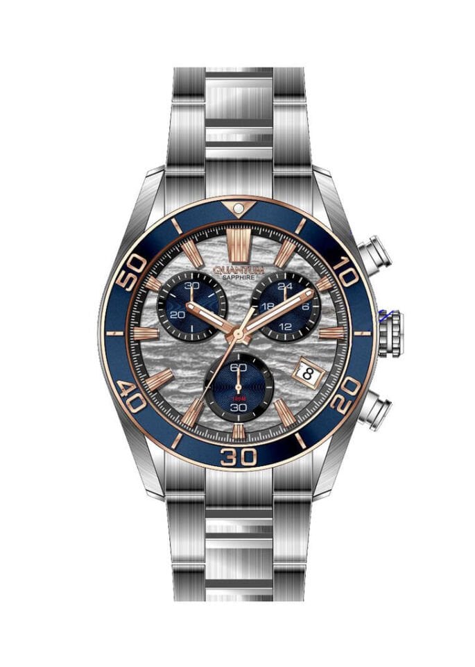 Quantum PWG1199.530 Quartz Çelik Gri Safir Cam 10 ATM 41 mm Erkek Kol Saati