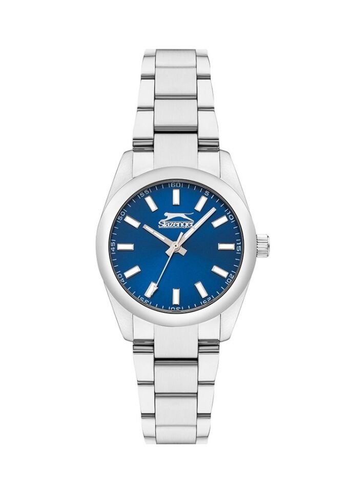 Slazenger SL.09.2282.3.08 Quartz Çelik Gri Lacivert Kadran 34 mm Kadın Kol Saati