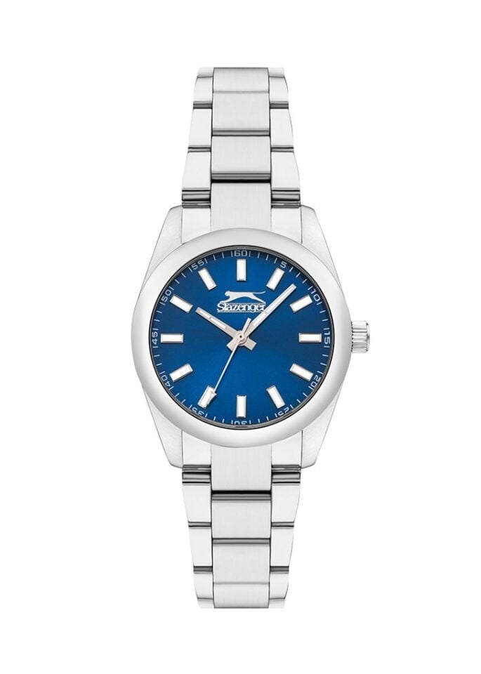Slazenger SL.09.2282.3.08 Quartz Çelik Gri Lacivert Kadran 34 mm Kadın Kol Saati