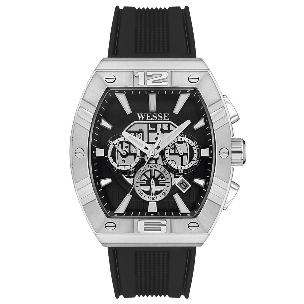 Wesse WWG402201 Quartz Silikon Siyah 41 mm Erkek Kol Saati