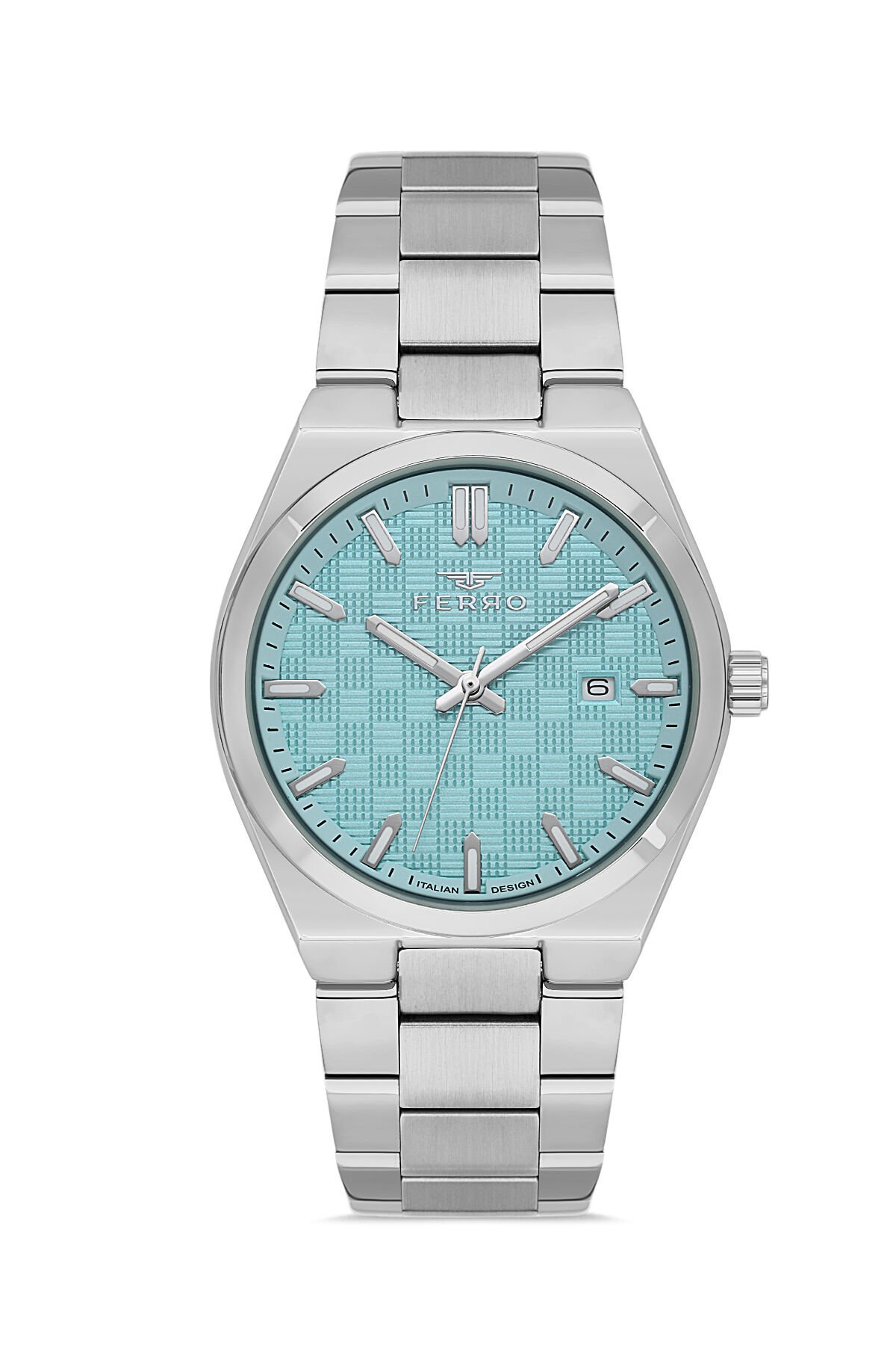 Ferro Gümüş Çelik Kordon Erkek Kol Saati FM11630AWT-A15 Fonksiyonları Aktif 3 ATM Su Geçirmez