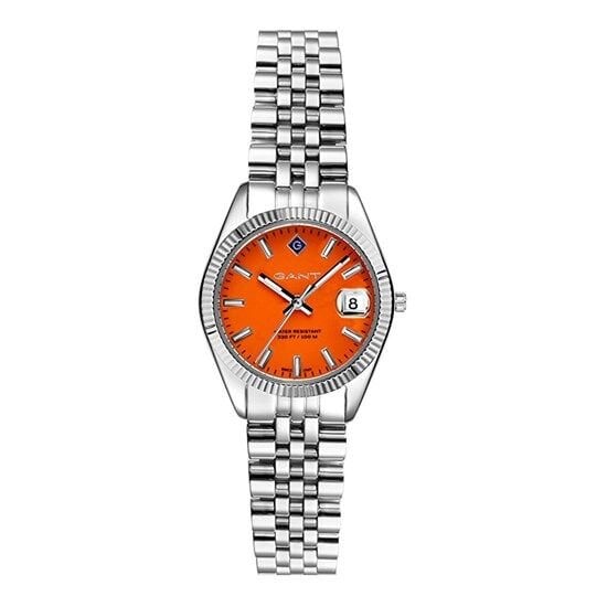 Gant G181008 Quartz Çelik Gri Turuncu Kadran 28 mm Kadın Kol Saati