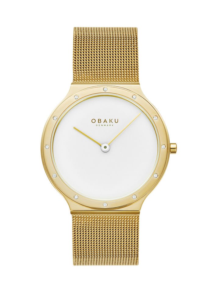 ObAKU Denmark V285LEGWMG Quartz Safir Kristal 33 mm Kadın Kol Saati