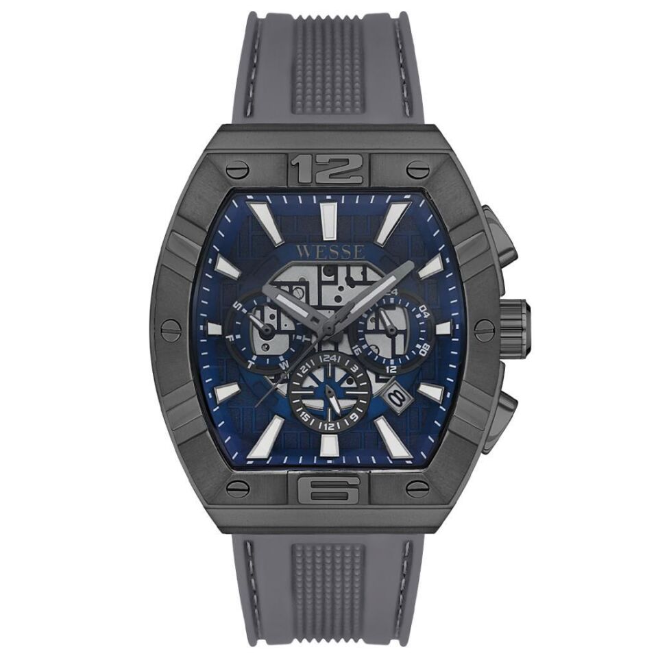 Wesse WWG402204 Quartz Silikon Füme 41 mm Erkek Kol Saati