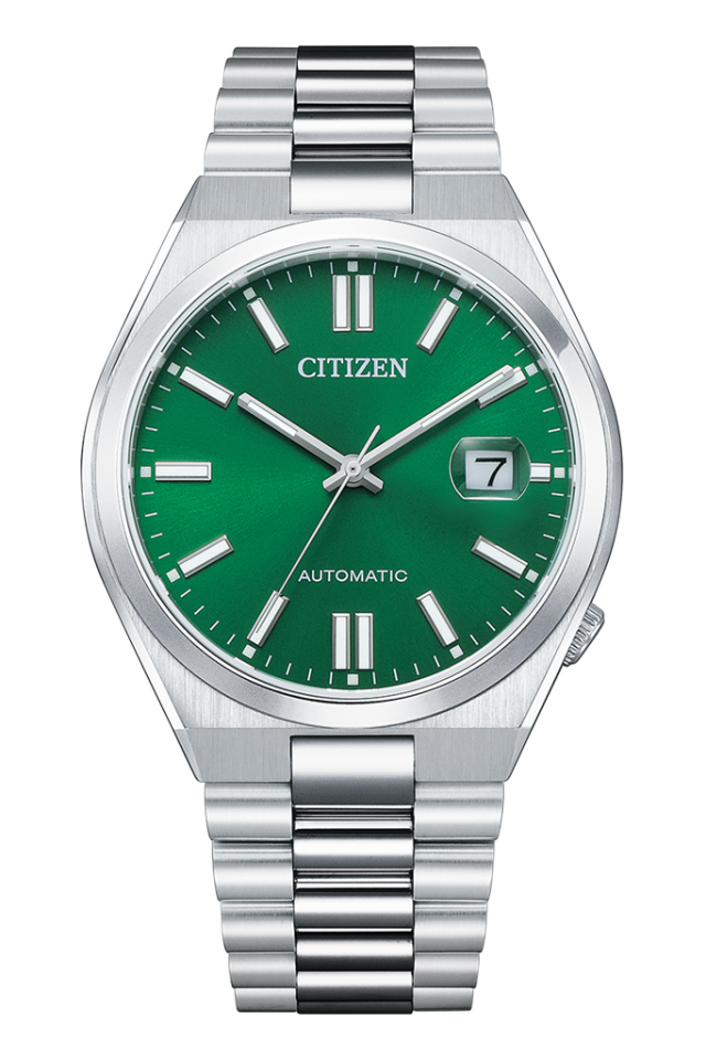 Cıtızen Tsuyosa NJ0150-81X Otomatik Çelik Gri Yeşil Kadran Safir 40 mm Erkek Kol Saati