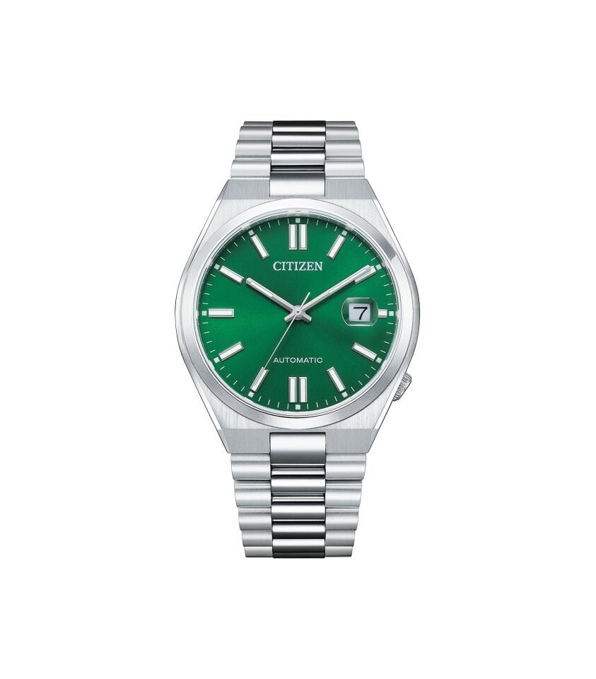 Cıtızen Tsuyosa NJ0150-81X Otomatik Çelik Gri Yeşil Kadran Safir 40 mm Erkek Kol Saati