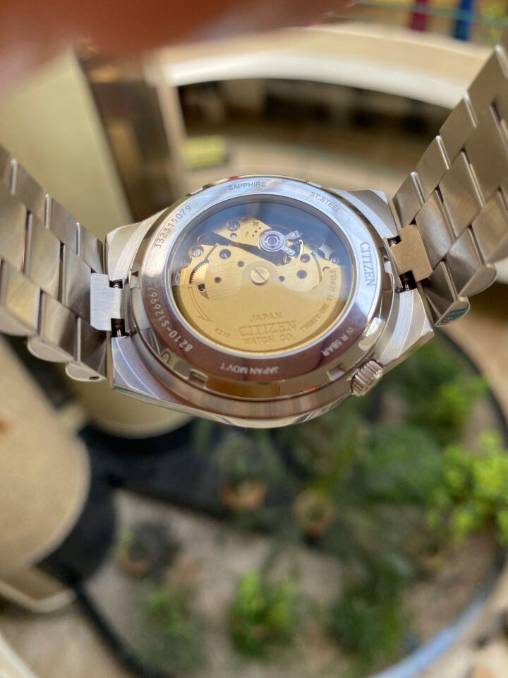 Cıtızen Tsuyosa NJ0150-81X Otomatik Çelik Gri Yeşil Kadran Safir 40 mm Erkek Kol Saati